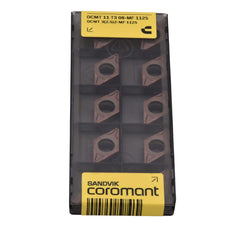 SANDVIK INSERTS 10pcs Sandvik DCMT 11 T3 08-MF 1125 – Turning Insert (Finishing, MF Chipbreaker)