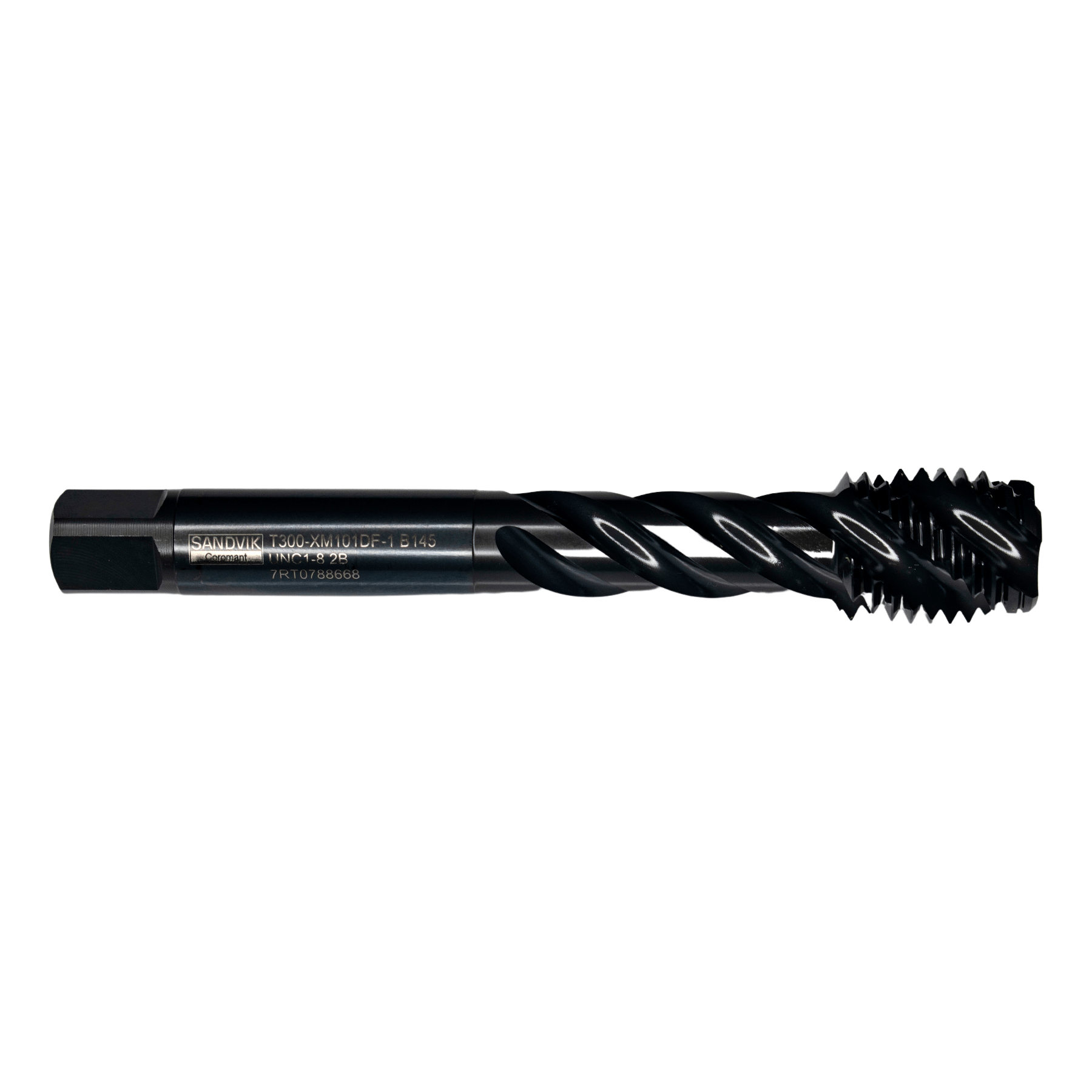 SANDVIK Taps & Dies Sandvik HSS-PM Blue Spiral Flute PVD FeN coated Tap 1" UNF, DIN 2184-1 Long Body
