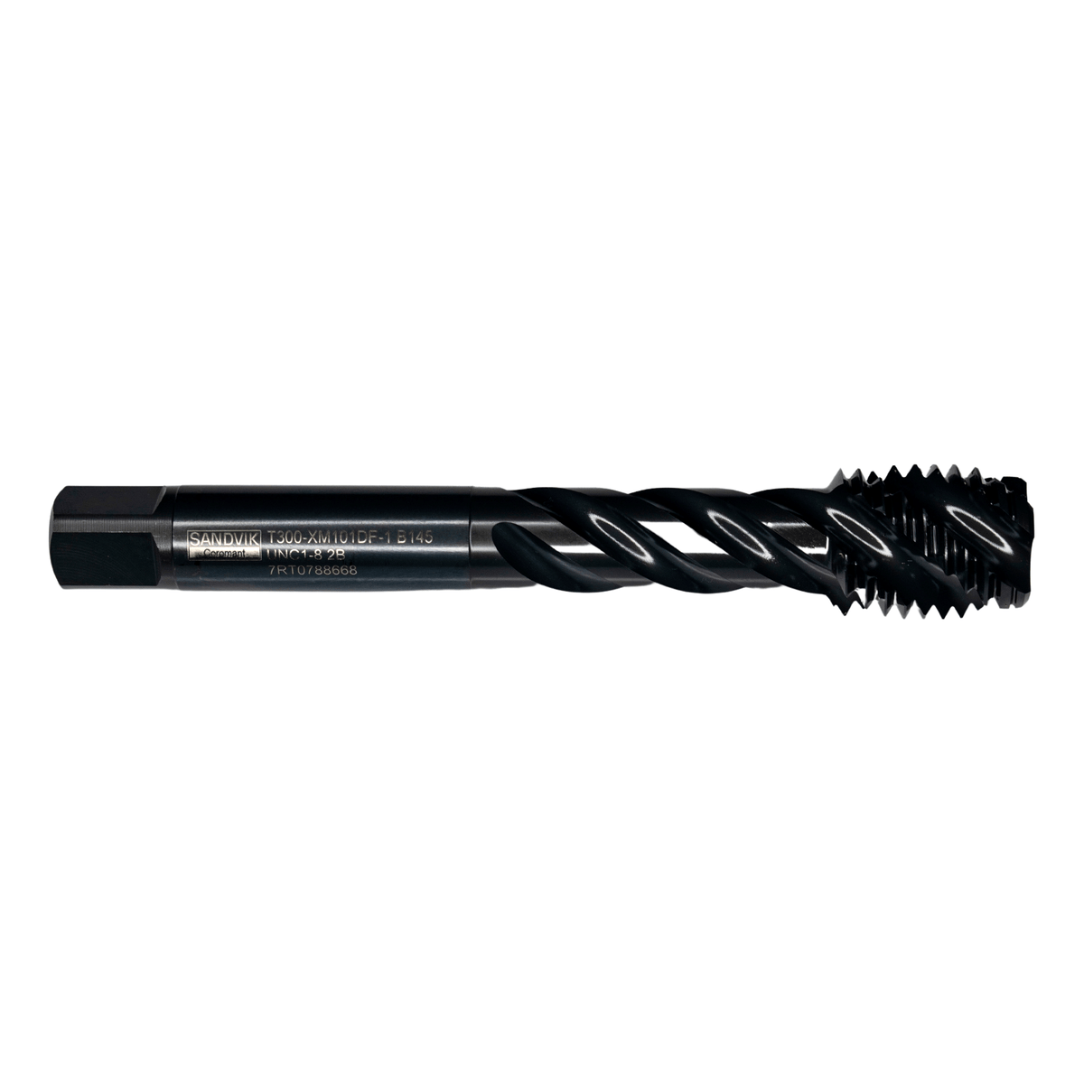 SANDVIK Taps & Dies Sandvik HSS-PM Blue Spiral Flute PVD FeN coated Tap 1" UNF, DIN 2184-1 Long Body