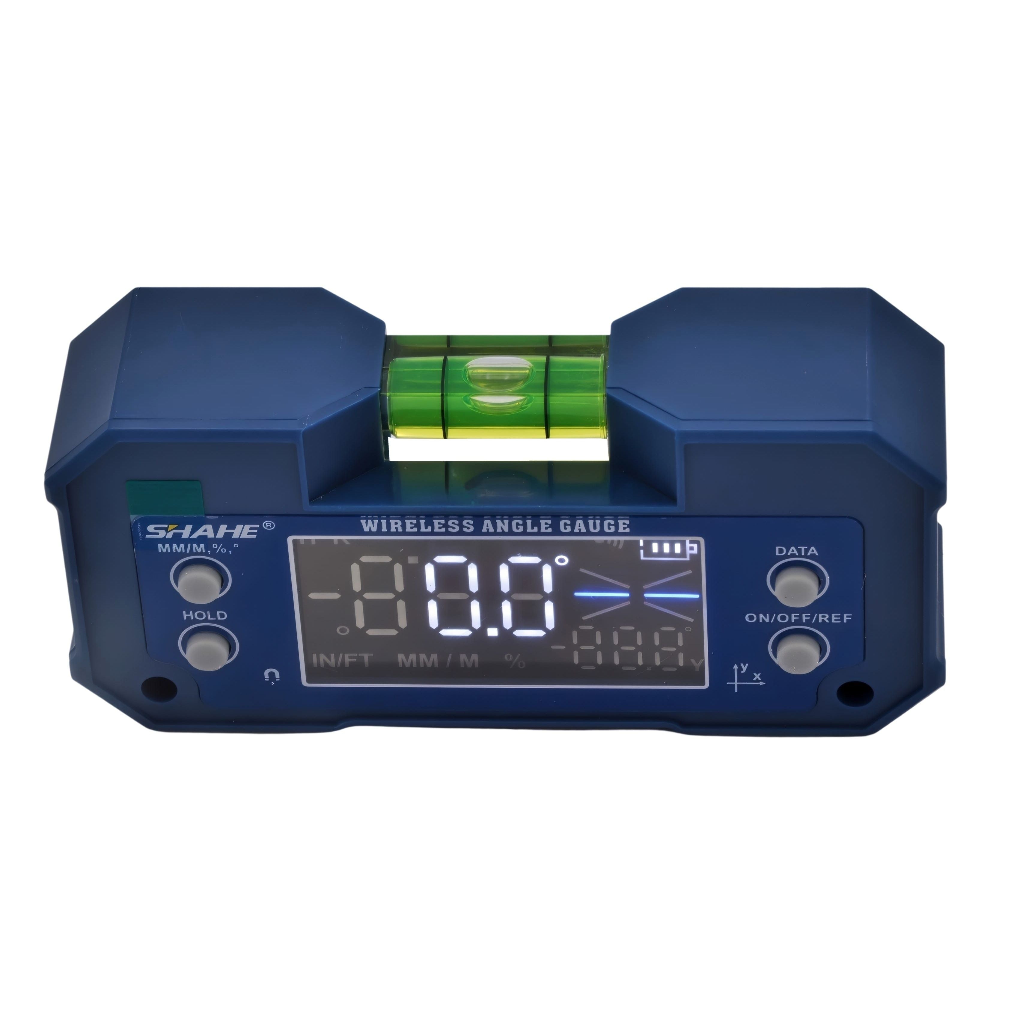 SHAHE MEASURING EQUIPMENT Wireless Digital Angle Gauge Electronic Level with LCD Display & Rechargeable Battery