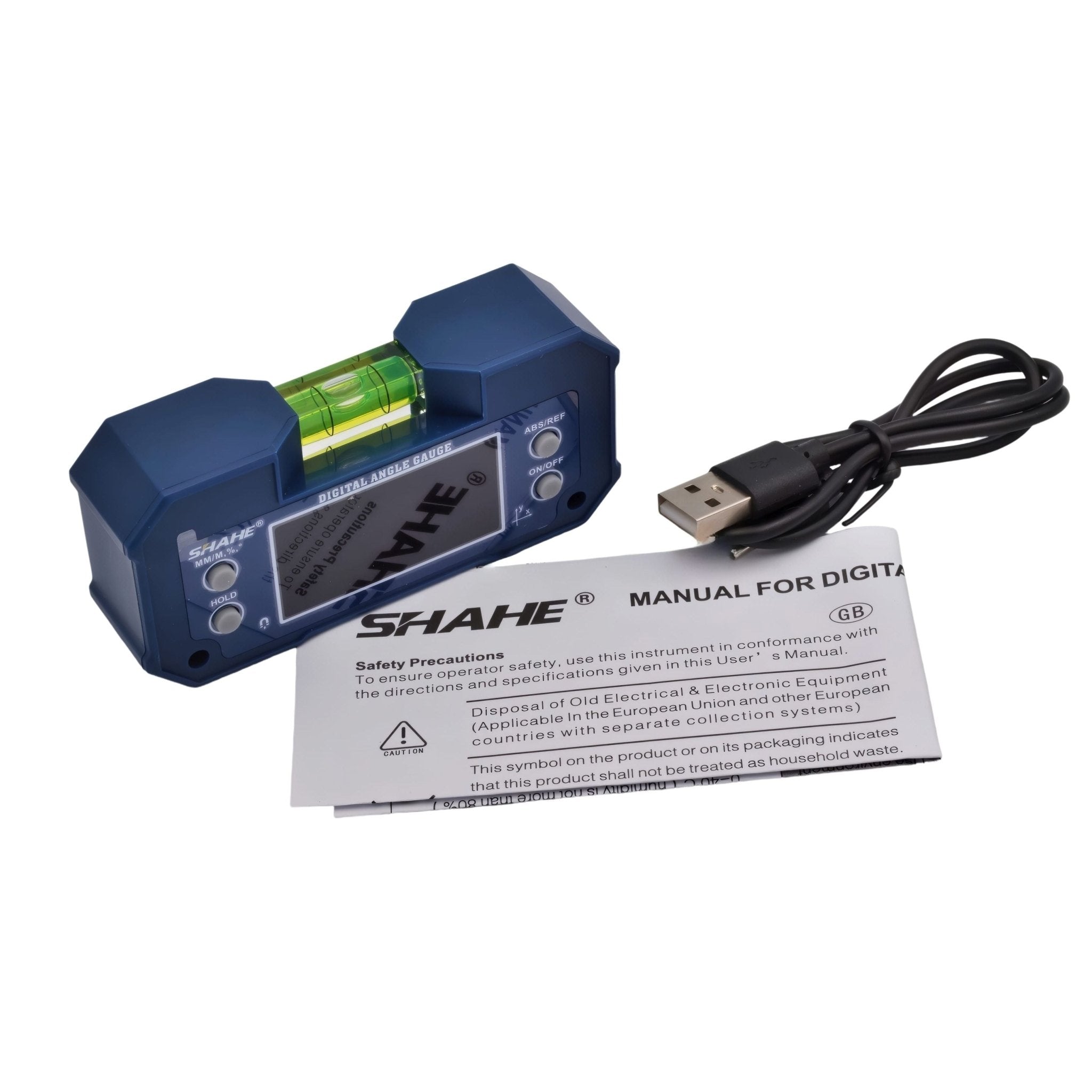 Shahe Mini Digital Protractor 5346 Dual Axis Digital Angle Gauge - Twin Eagle Imports