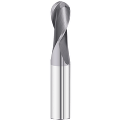 SHORT SERIES BALL NOSE SLOT DRILL - Best Carbide 3/8" (2 Flute, TiAIN Coated) - Twin Eagle Imports