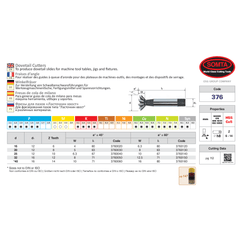 SOMTA Cutter Somta Series 376 – 32MM x 45 Deg HSS-Co Dovetail Cutter