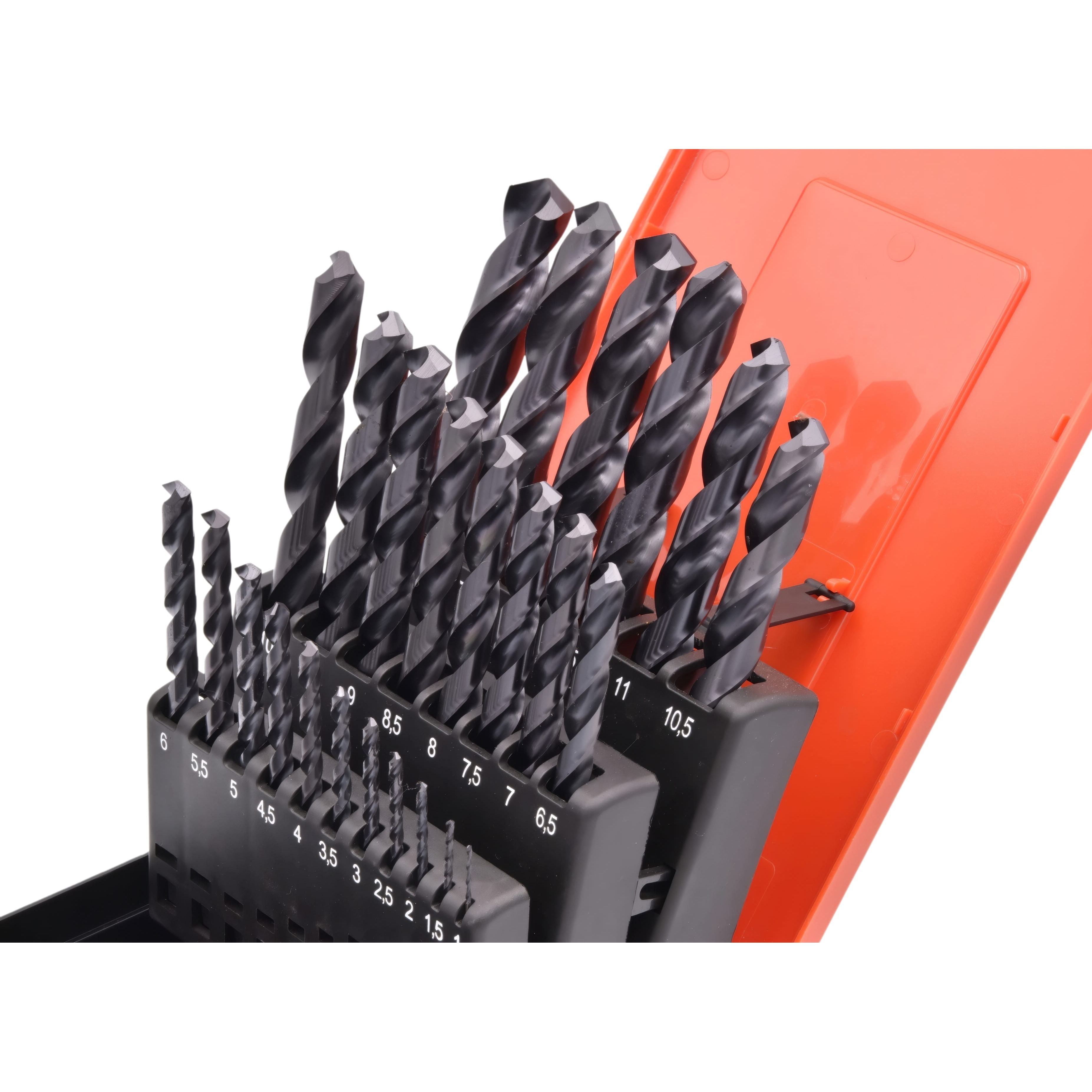 SOMTA DRILLS Somta HSS-Co Blue Band Jobber Drill Set 1.0–13.0mm x 0.5mm Increments – 25 Piece Metal Case Set