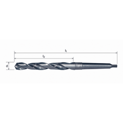 SOMTA DRILLS Somta Series 202 – 21mm HSS Morse Taper Shank Drill MT2 DIN 345