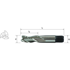 SOMTA Manufacturing Somta 3 Flute 6mm HSS-Co8 Multi-Purpose End Mill