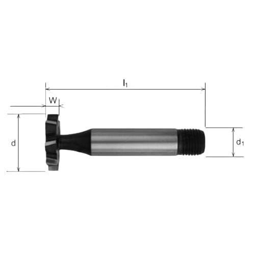 SOMTA Manufacturing Somta Series 367 – HSS Woodruff Cutter No.507 (Threaded Shank)