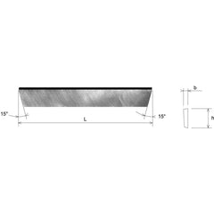 SOMTA Manufacturing Somta Series 647 – 1/2" x 3/32" x 4-1/2" Double Bevel Parting Blade