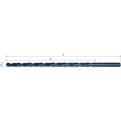Somta Series 132 – 1/4" HSS Extra Length Straight Shank Drill - Twin Eagle Imports