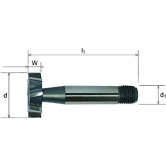 Somta Series 367 – HSS Woodruff Cutter No. 305 (Threaded Shank) - Twin Eagle Imports
