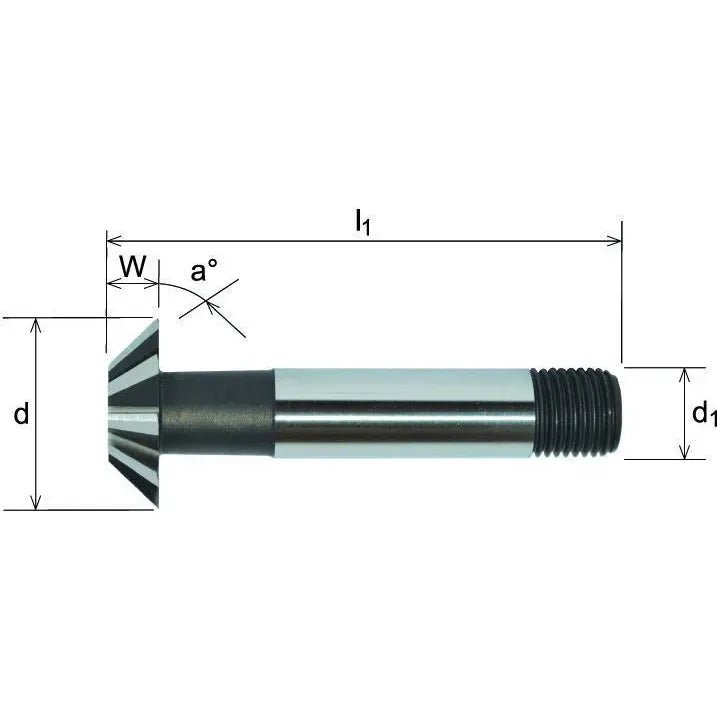 Somta Series 378 – 32mm x 60° HSS-Co Inverted Dovetail Cutter - Twin Eagle Imports