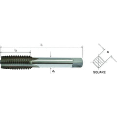 Somta Series 501 - HSS Straight Flute Short Hand Bottom (Finishing) Tap M6 x 1.0 - Twin Eagle Imports
