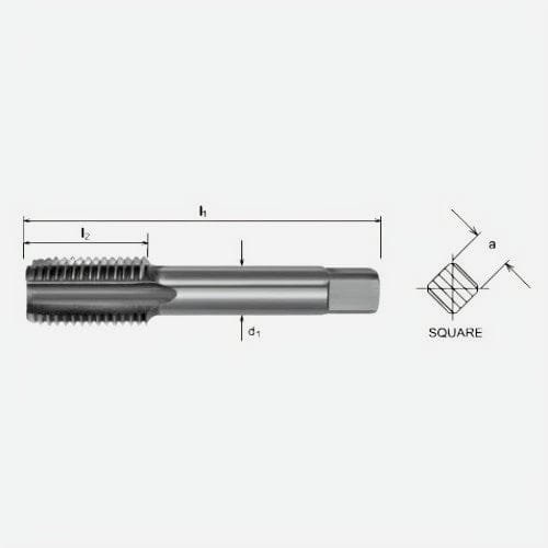 Somta Series 519 – HSS HSS M5 X 0.8 L/H Intermediate Tap - Twin Eagle Imports