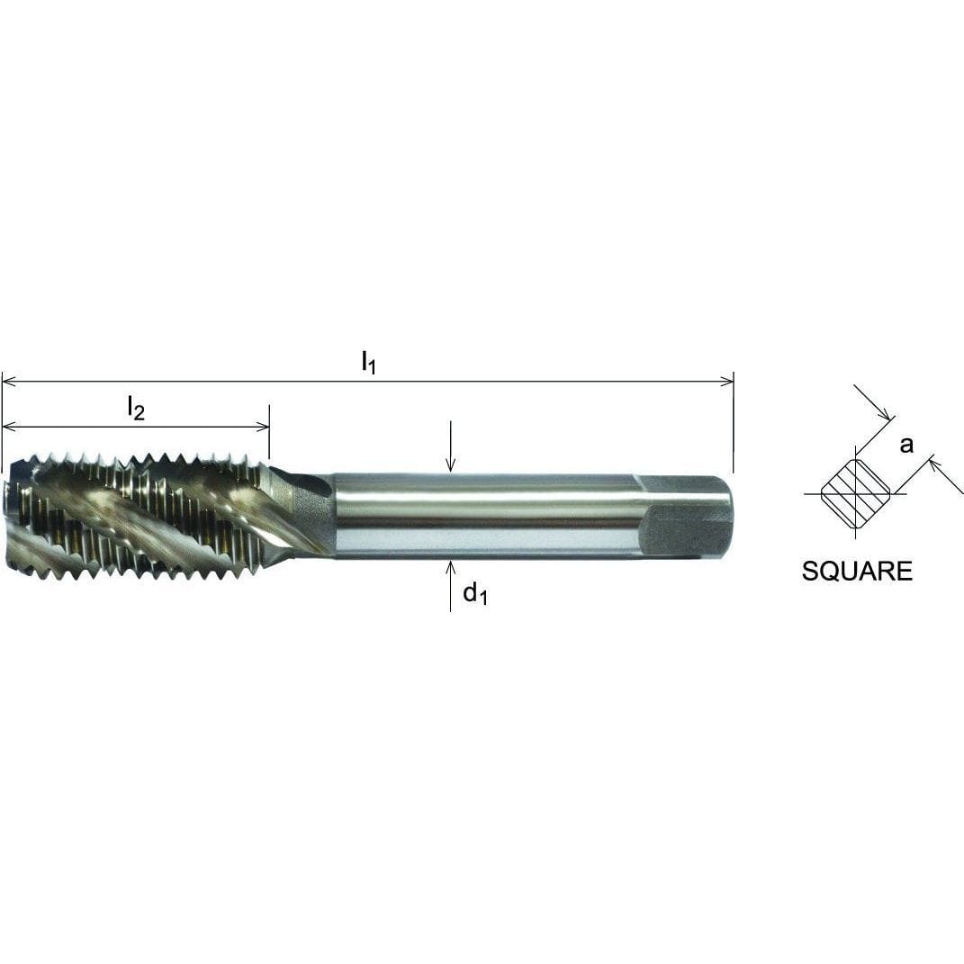 Somta Series 528 - HSSE-V Spiral Flute Tap Bsw 1/8" (Standard) - Twin Eagle Imports