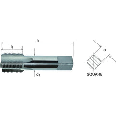 Somta Series 571 - HSS Straight Flute Parallel Pipe Taper (First Tap) BSP-G 1-1/4" x 11 TPI - Twin Eagle Imports