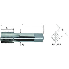 Somta Series 581 - HSS Straight Flute Parallel Pipe Bottom (Finishing) Tap NPS 3/8" x 18 TPI - Twin Eagle Imports