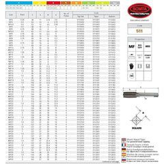 SOMTA Taps & Dies Somta Series 511 - HSS Straight Flute Short Hand Taper (First Tap) MF24 x 1mm