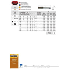 SOMTA Taps & Dies Somta Series 551 - HSS Short Hand Tap 1" UNF Second (Intermediate)