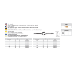 SOMTA Taps & Dies Somta Series 589 – No. 3 Die Stock – 25 mm OD × 9H