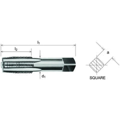 SOMTA Taps & Dies Somta Series 907 – Carbon Steel Straight Flute Parallel Pipe Tap Sets 1-1/2"
