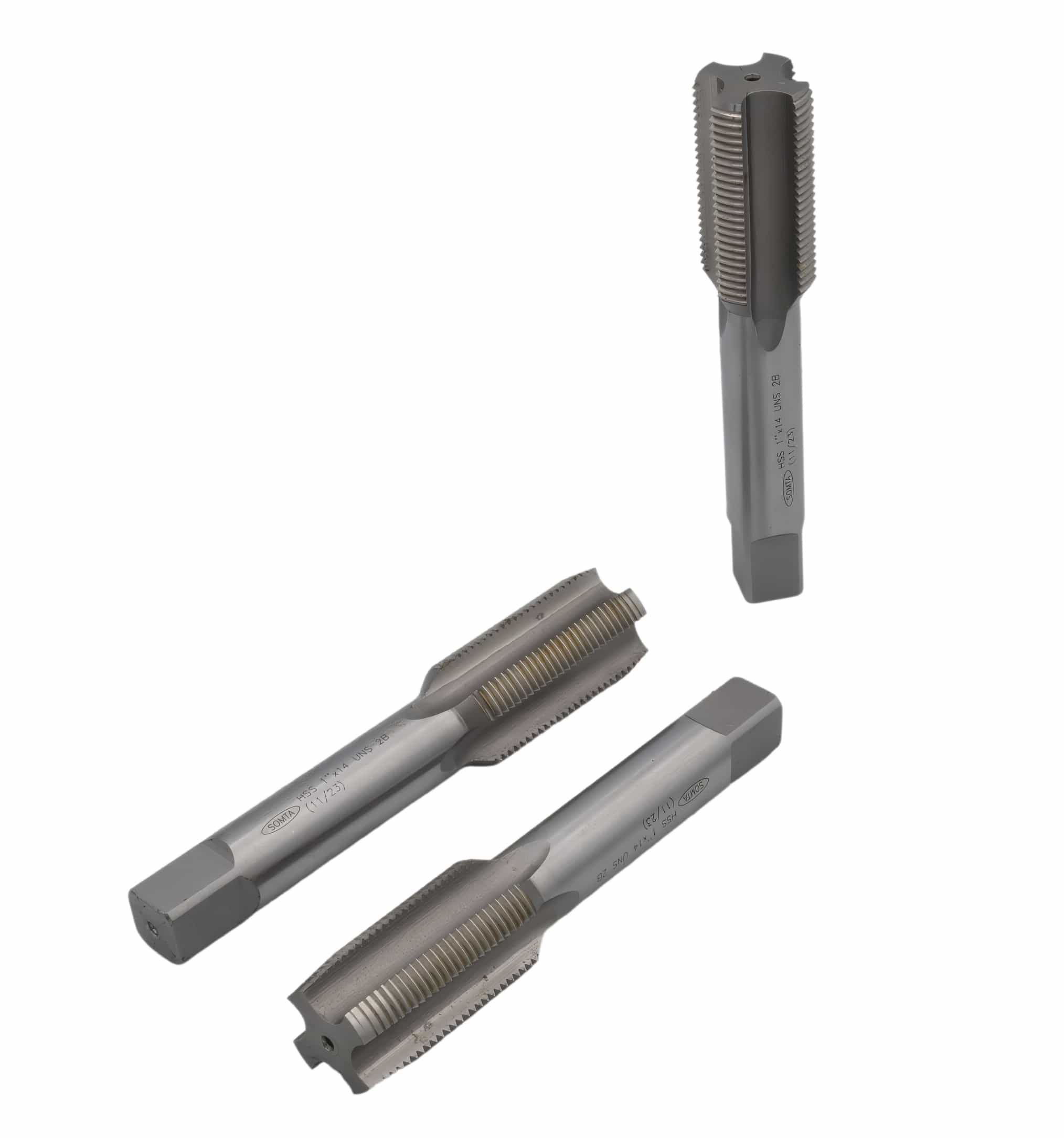 SOMTA TAPS Somta Series 5A3 – 1" x 14 UNS HSS Tap Set 3 Piece (Taper, Intermediate & Bottoming)