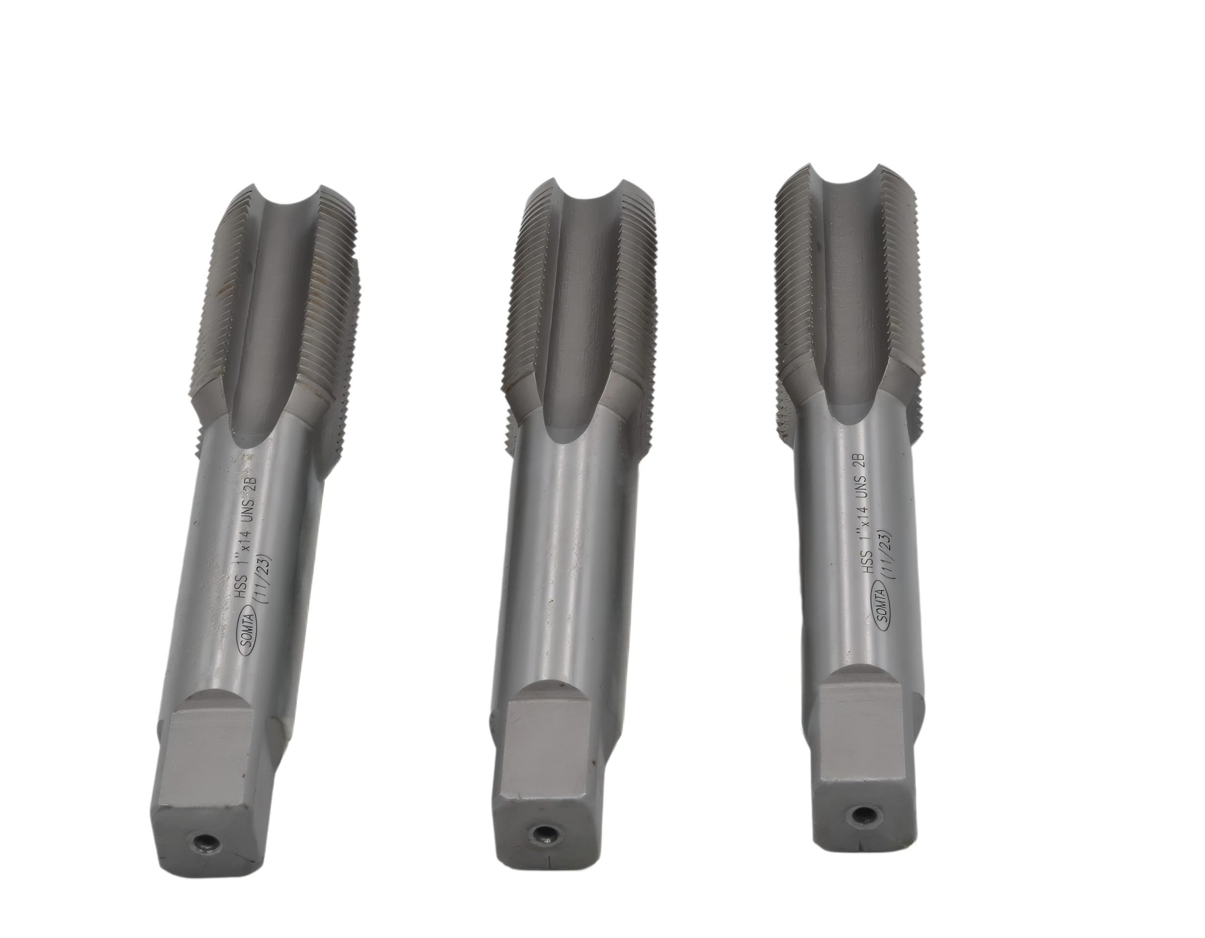 SOMTA TAPS Somta Series 5A3 – 1" x 14 UNS HSS Tap Set 3 Piece (Taper, Intermediate & Bottoming)