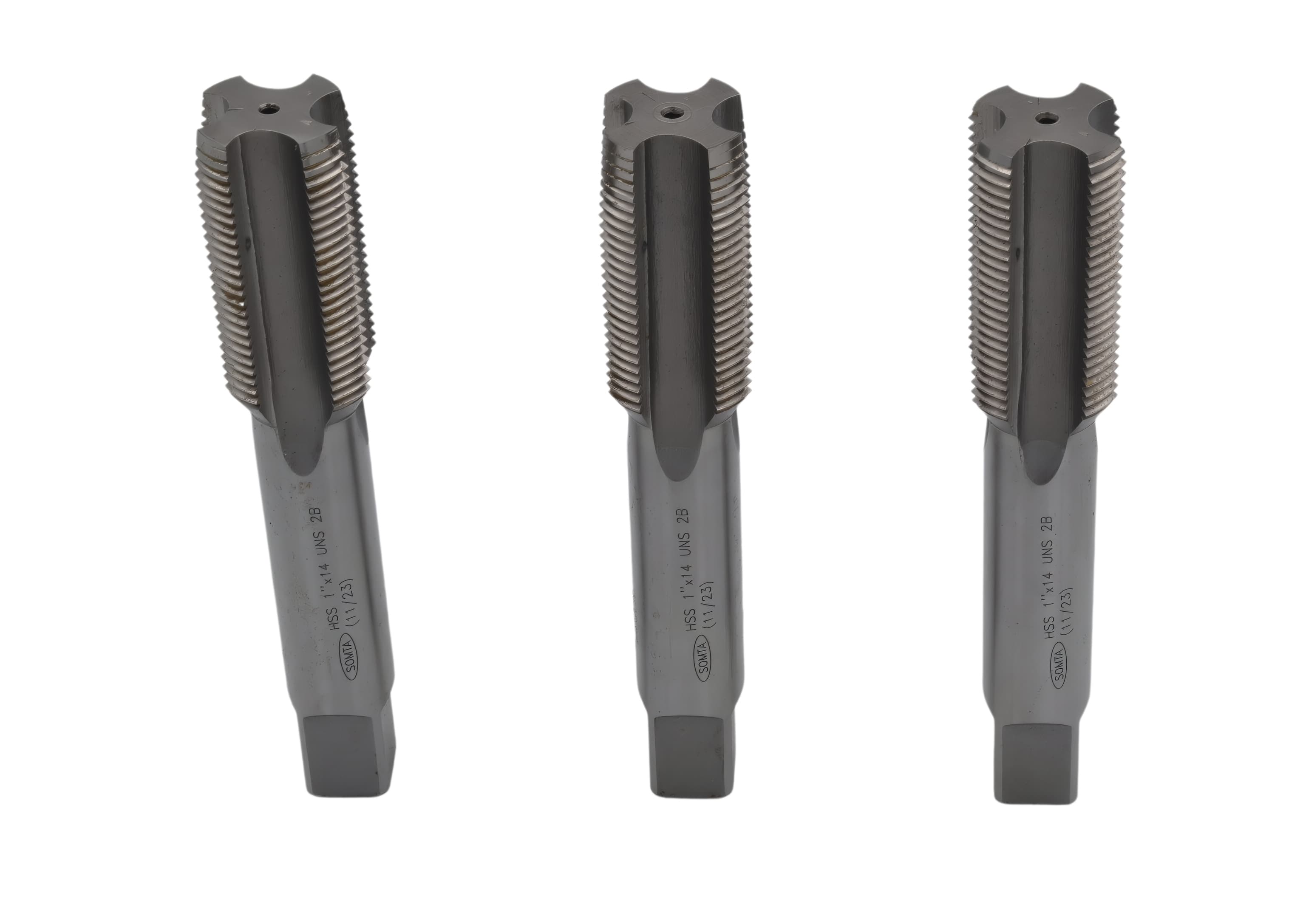 SOMTA TAPS Somta Series 5A3 – 1" x 14 UNS HSS Tap Set 3 Piece (Taper, Intermediate & Bottoming)