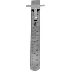 Stainless Steel Pocket Ruler with depth gauge 0-150mm Series 7119-150 - Twin Eagle Imports
