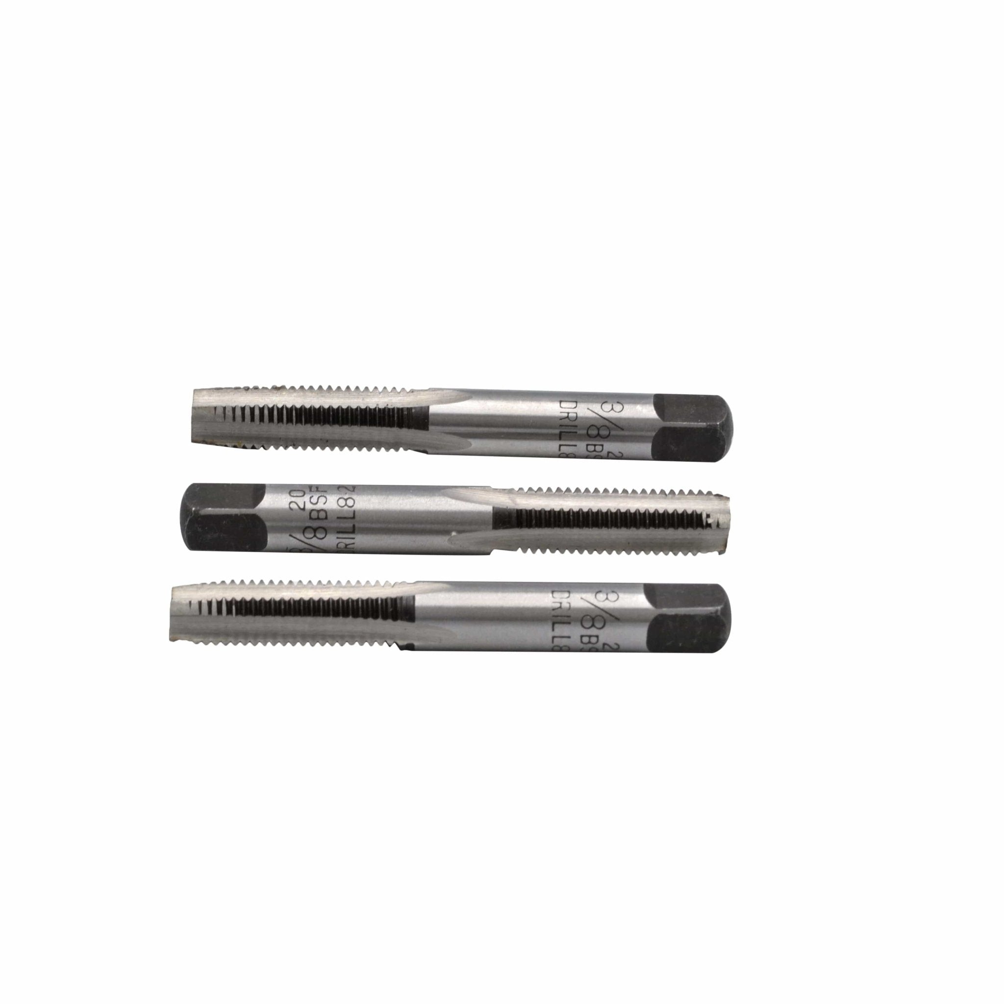 Three-Stage RH Imperial HSS Tap 3/8-20 BSF Fine Thread - Twin Eagle Imports