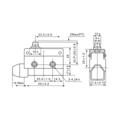 Tianyi Switch AZ-7100 Plunger Style Actuator Limit Switch