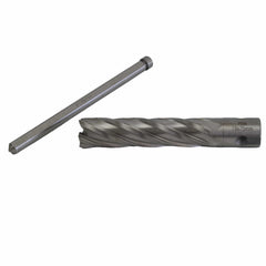 Twin Eagle Imports Annular Cutter 19 x 75mm D.O.C HSS Weldon Shank Annular Cutter with Pilot Pin