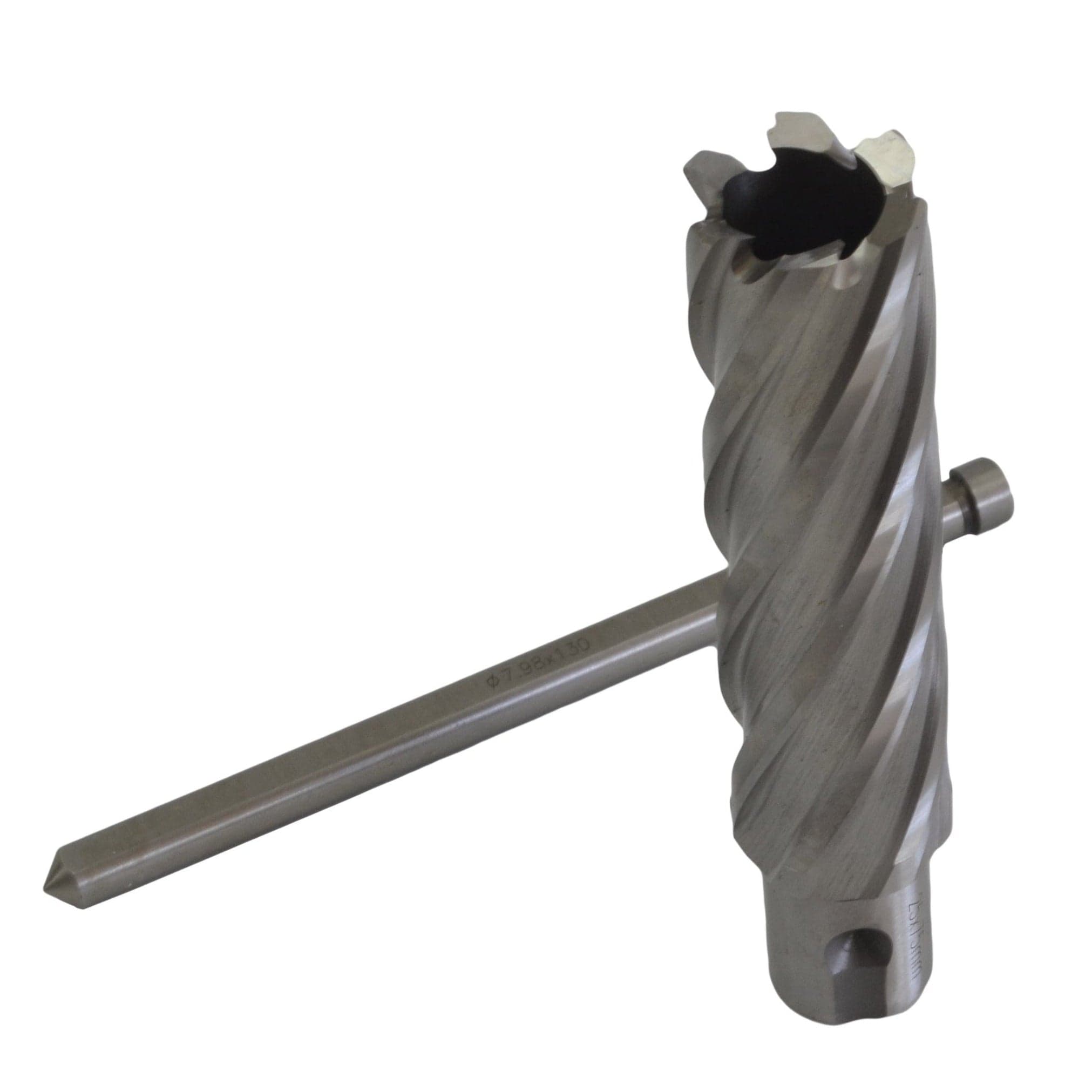 Twin Eagle Imports Annular Cutter 25 x 75mm D.O.C HSS Weldon Shank Annular Cutter with Pilot Pin