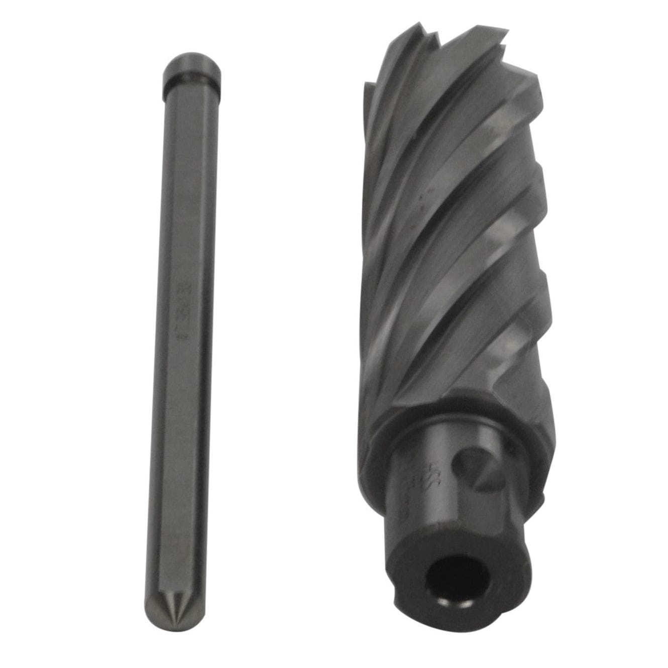 Twin Eagle Imports Annular Cutter 27 x 75mm D.O.C HSS Weldon Shank Annular Cutter with Pilot Pin