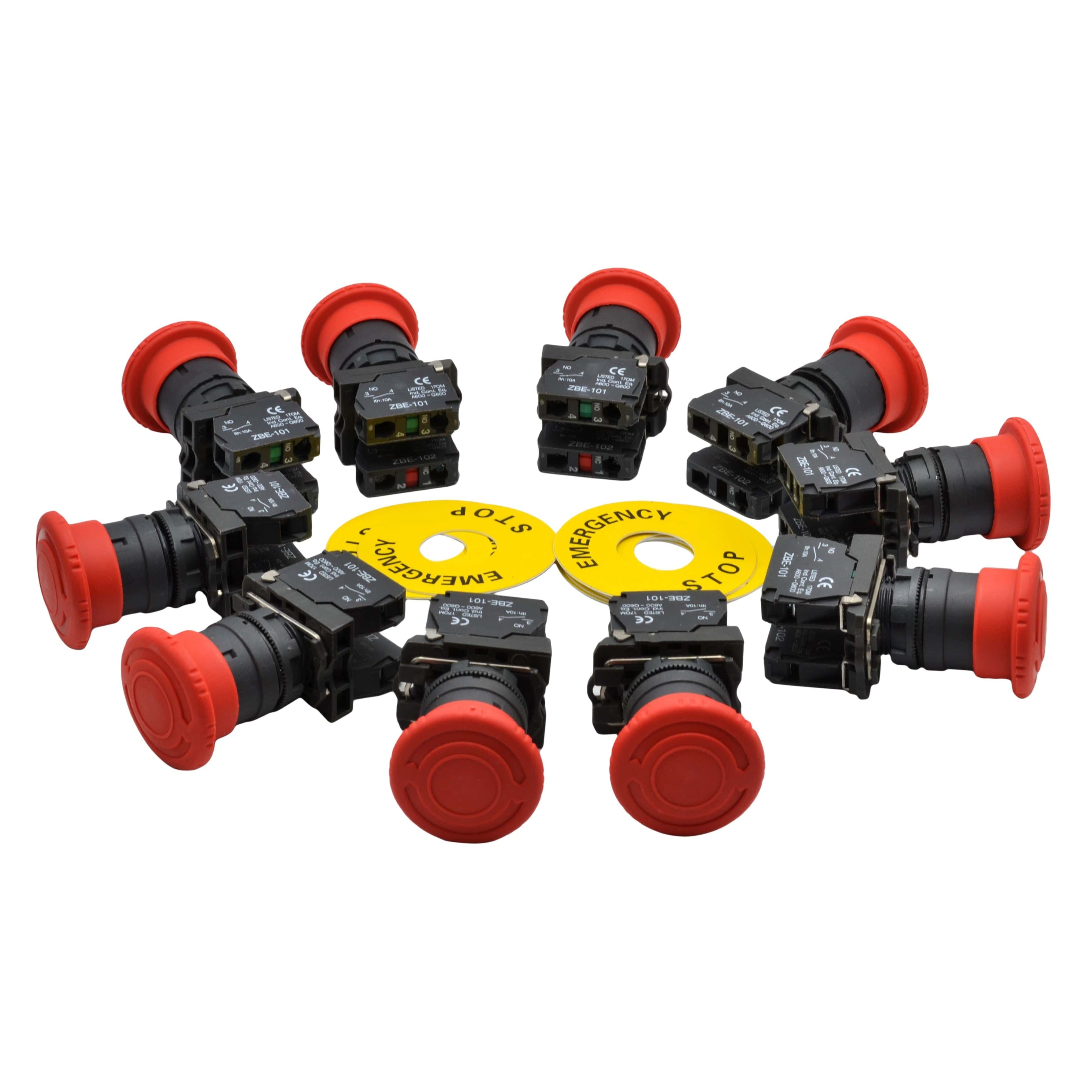 Twin Eagle Imports E Stops Emergency E Stop Panel Mount x 10 piece Switch Electrical 12V 24V  TB5-AS545 Schneider