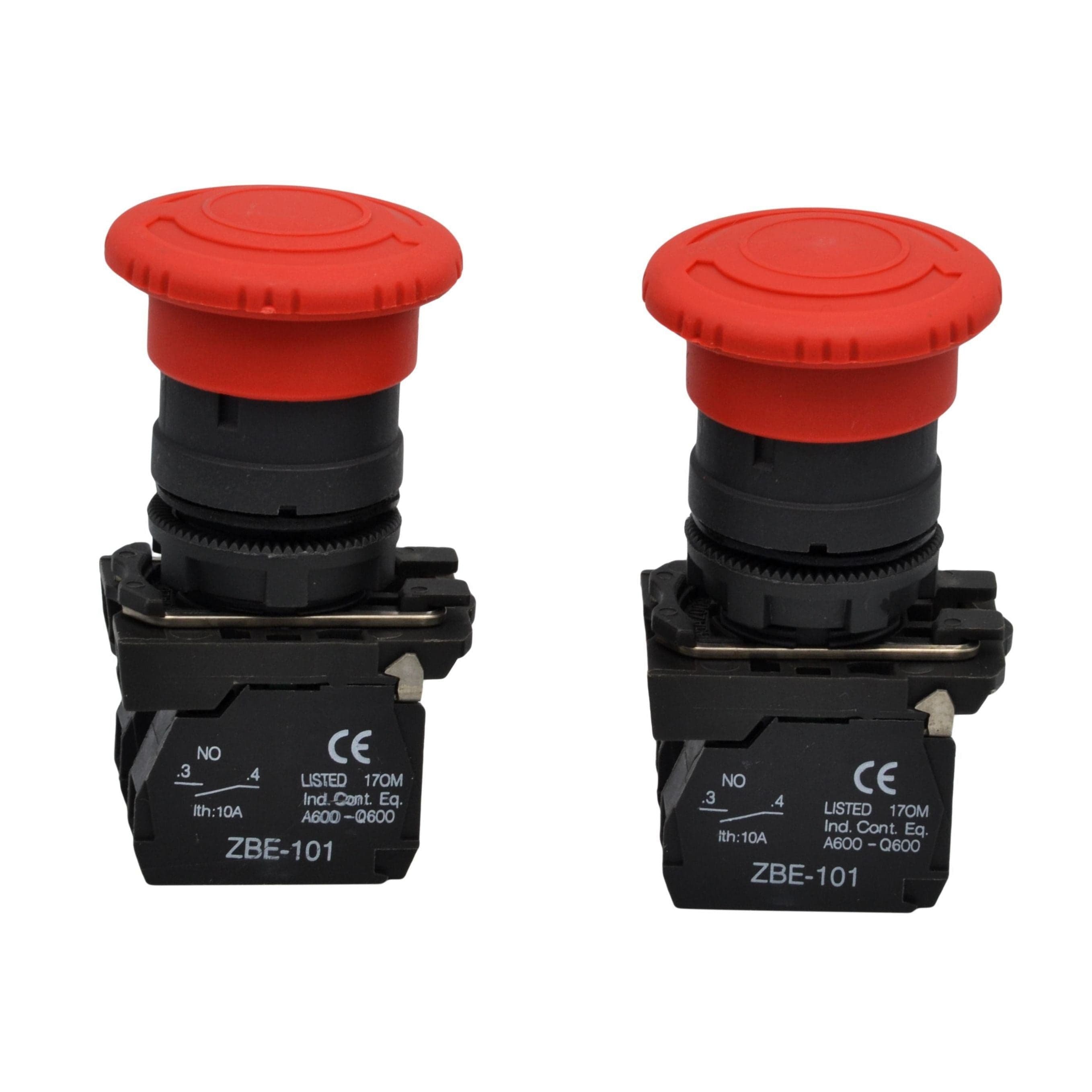 Twin Eagle Imports E Stops Mushroom head pushbutton turns to release NC NO Switch Electrical 12V 24V  TB5-AS545