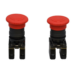 Twin Eagle Imports E Stops Mushroom head pushbutton turns to release NC NO Switch Electrical 12V 24V  TB5-AS545