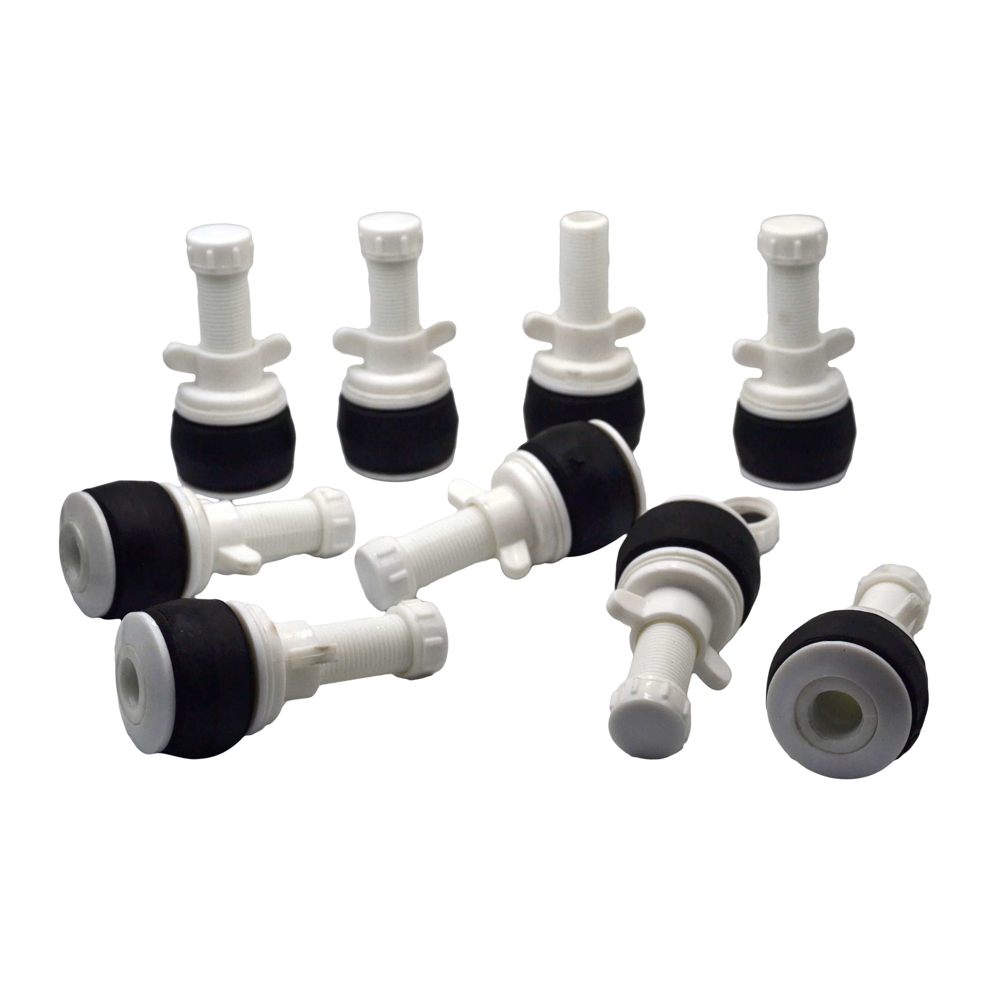 Twin Eagle Imports Expanding Plumbing Plug 9x Nylon Mechanical Pipe Test Plug Bung with 13mm Bypass 49mm to 54mm