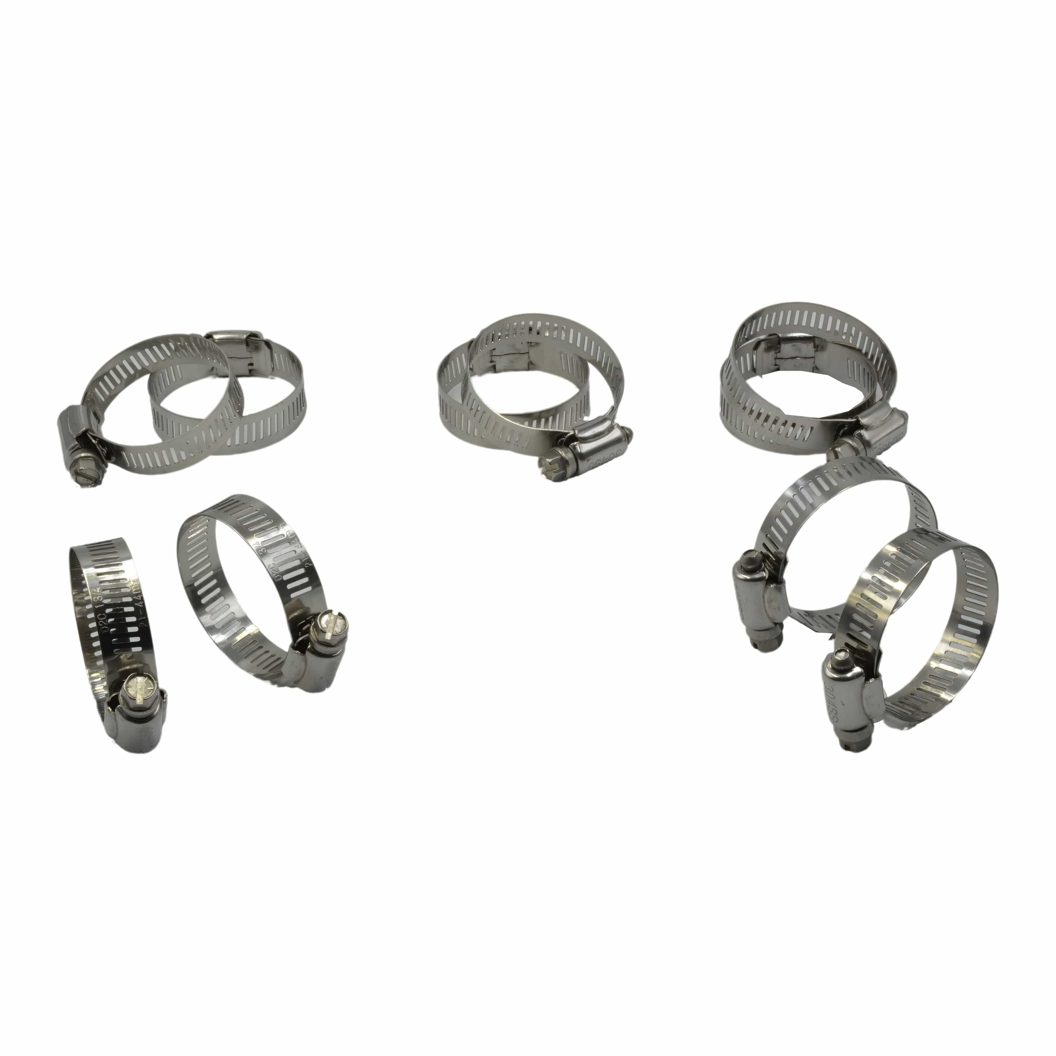 Twin Eagle Imports Grab Kits 10 Piece 304 Stainless Steel 21-44mm Worm Drive Hose Clamp