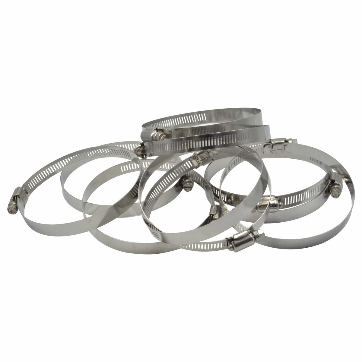 Twin Eagle Imports Grab Kits 10 Piece 304 Stainless Steel 84-108mm Worm Drive Hose Clamp