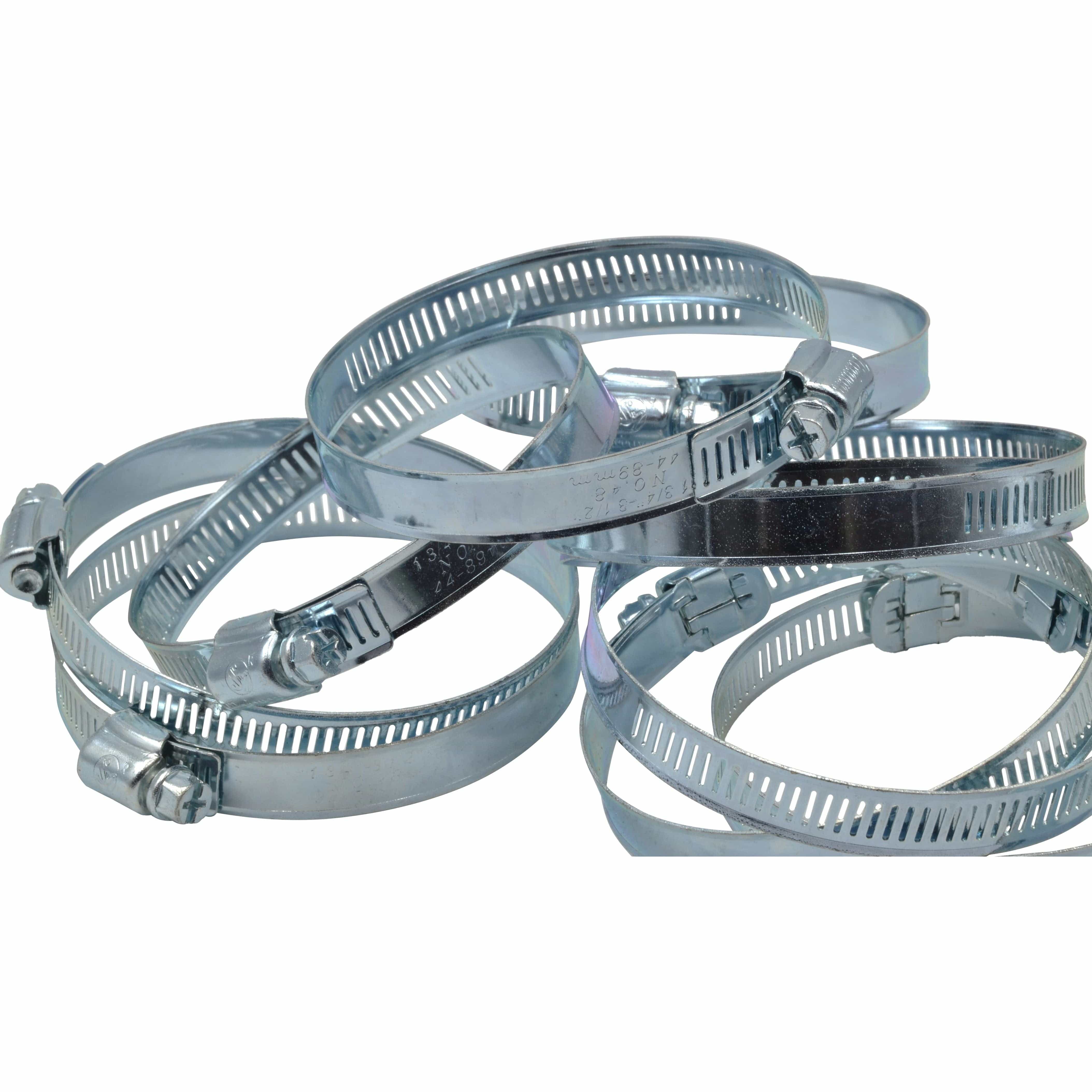 Twin Eagle Imports Grab Kits 10 Piece Zinc Coated Steel 65-89mm Worm Drive Hose Clamp