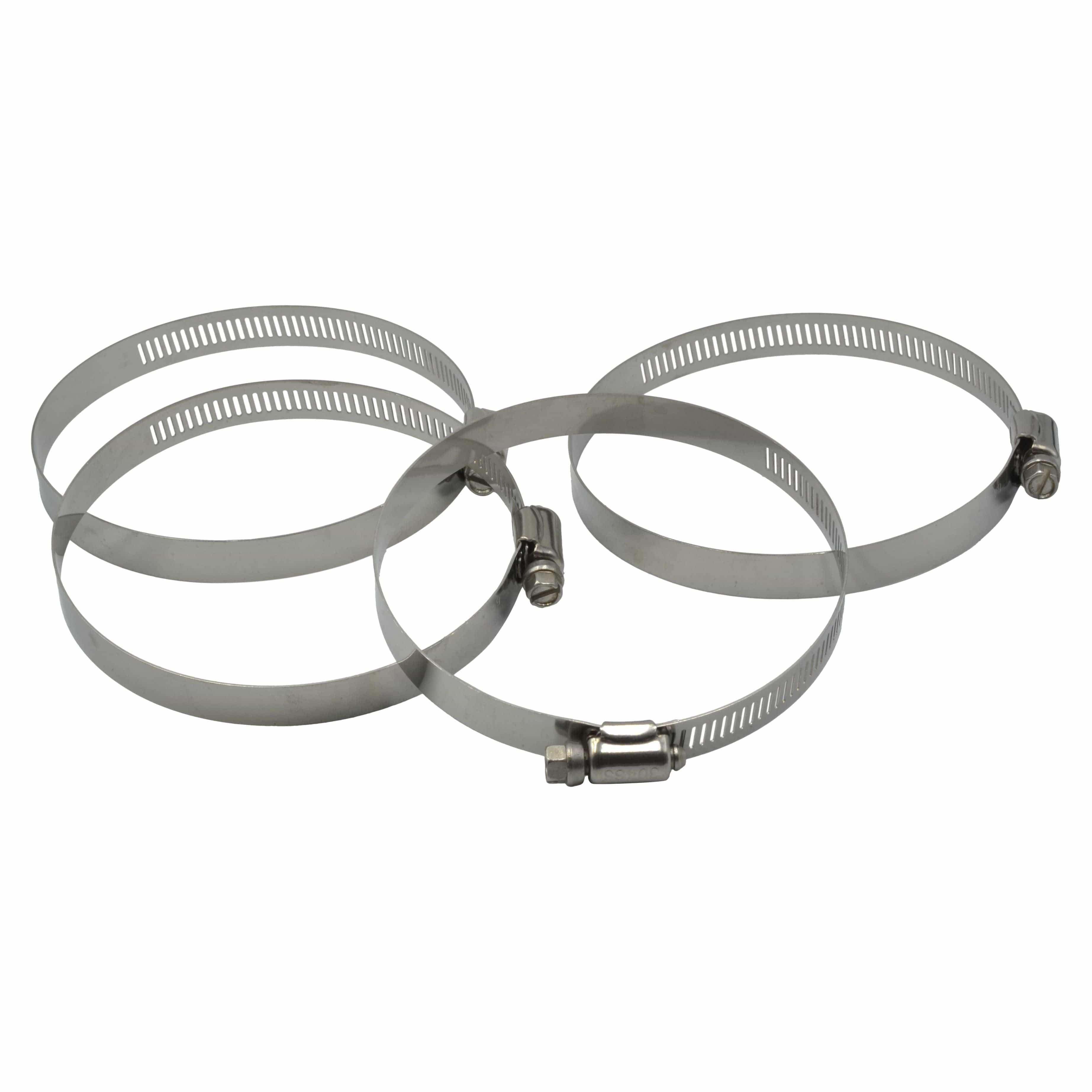 Twin Eagle Imports Grab Kits 4 Piece 304 Stainless Steel 84-108mm Worm Drive Hose Clamp