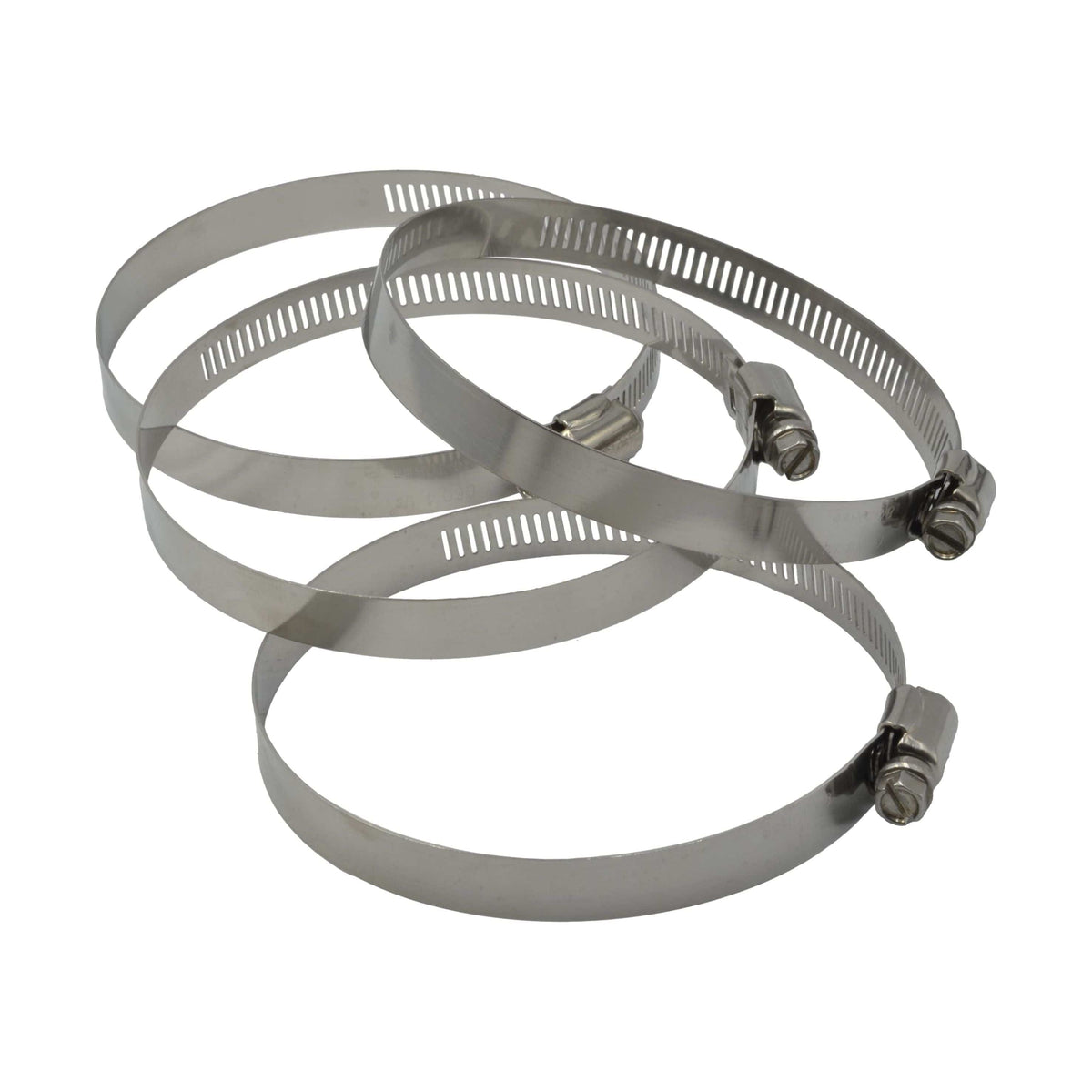 Twin Eagle Imports Grab Kits 4 Piece 304 Stainless Steel 84-108mm Worm Drive Hose Clamp