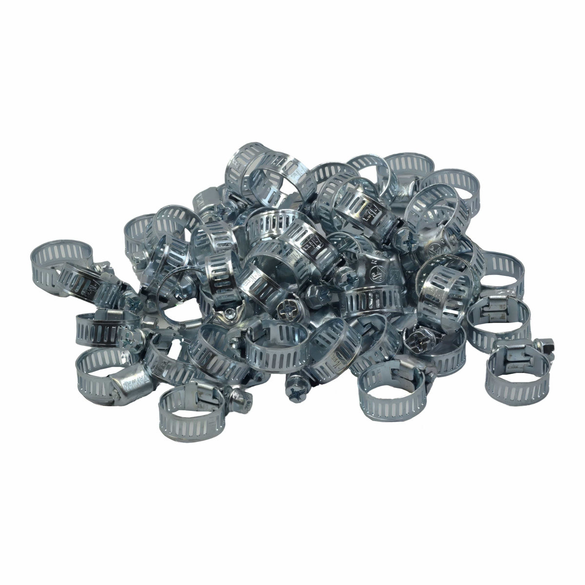 Twin Eagle Imports Grab Kits 50 Piece Zinc 6-15mm Worm Drive Hose Clamp