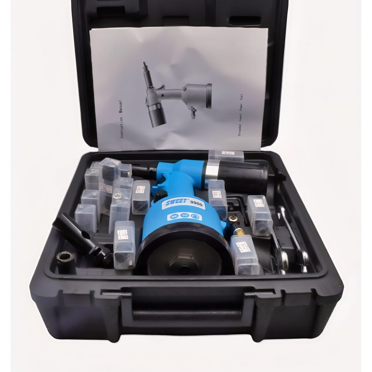 Twin Eagle Imports Hand Tool Sweet 9900 Pneumatic Rivet Gun Kit Air Hydraulic Blind Riveter Set