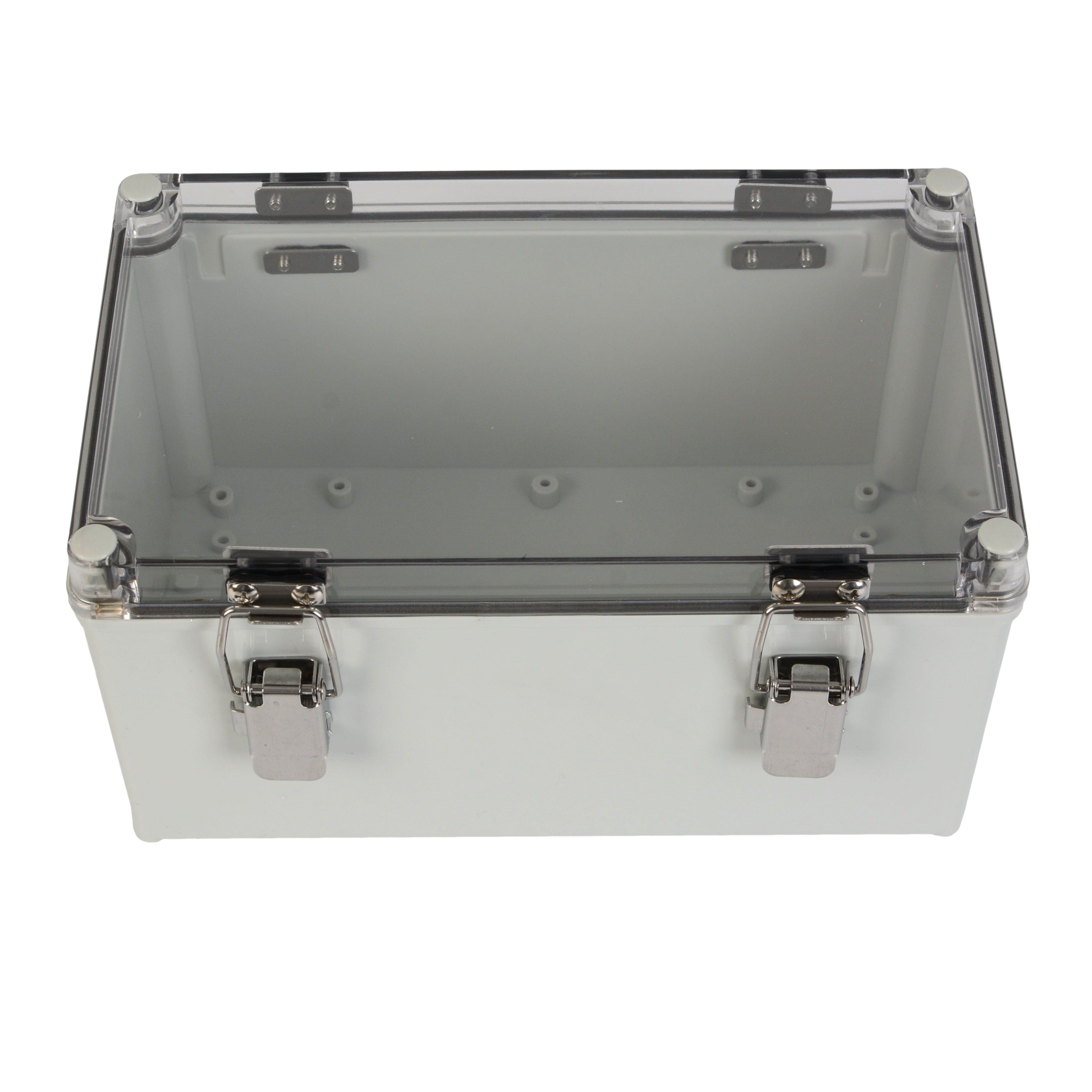 Twin Eagle Imports Junction Box ABS IP66 Clear Lid Hinge Junction Box 150 x 250 x 130mm