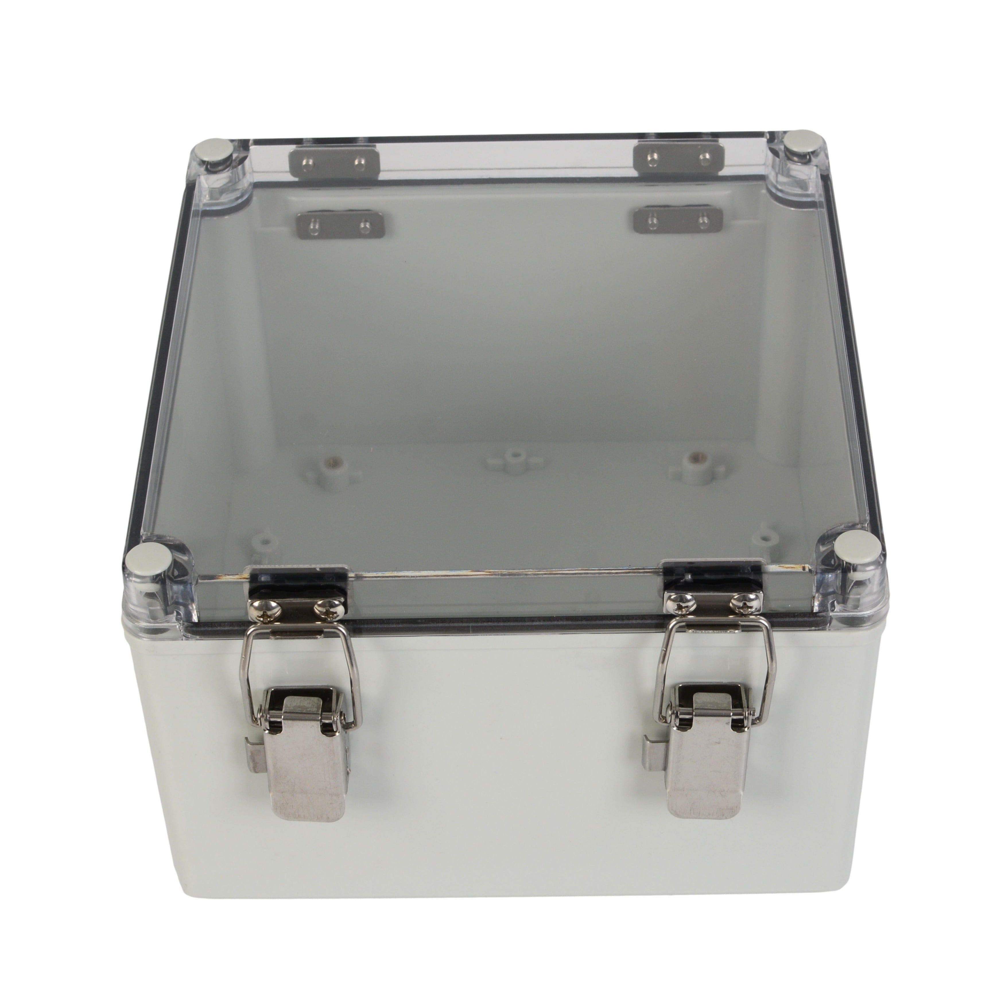 Twin Eagle Imports Junction Box ABS IP66 Clear Lid Hinge Junction Box 200 x 200 x 130mm
