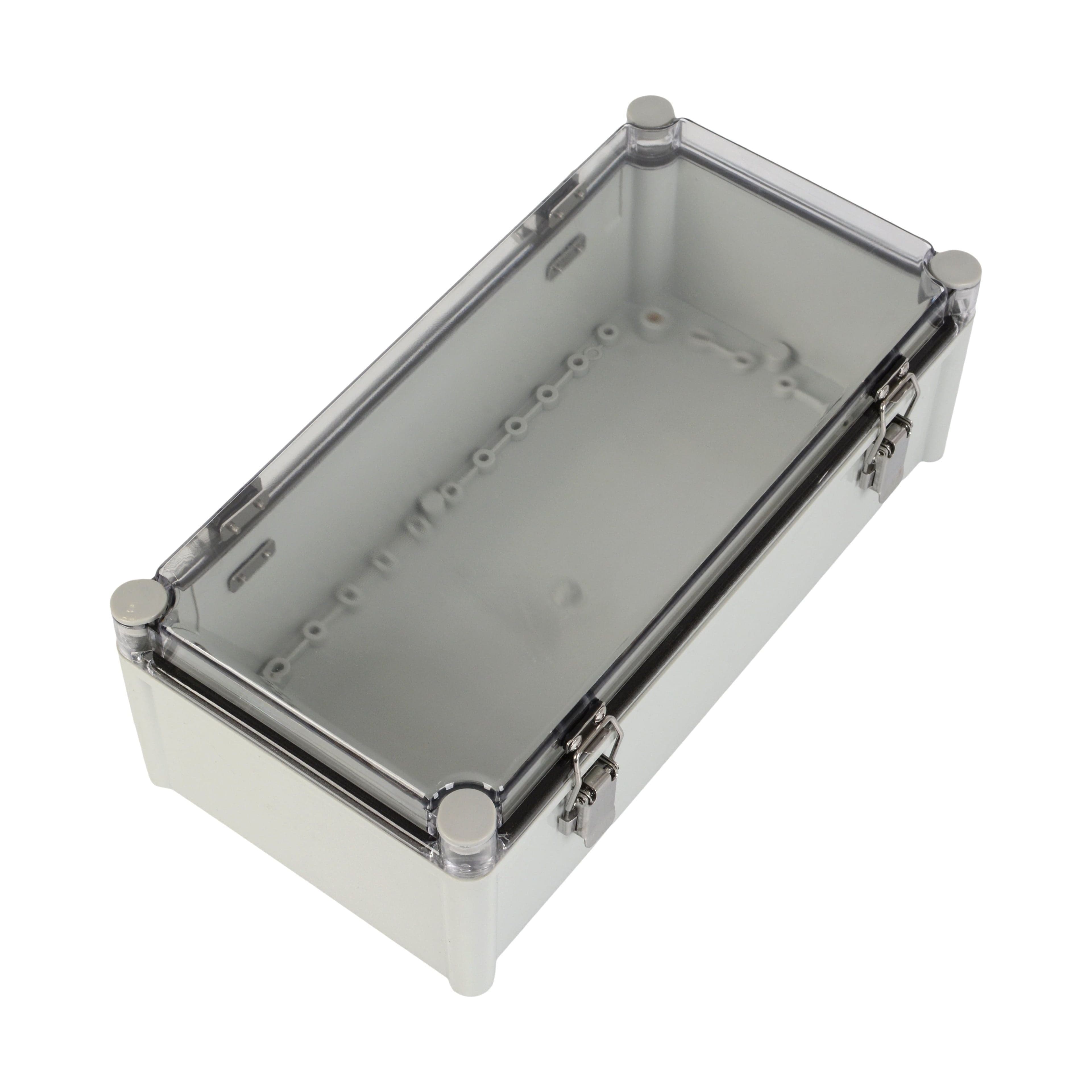Twin Eagle Imports Junction Box ABS IP66 Clear Lid Hinge Junction Box 380 x 190 x 130mm