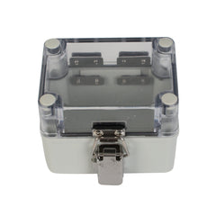 Twin Eagle Imports Junction Box ABS IP66 Clear Lid Hinge Junction Box 80 x 110 x 85mm
