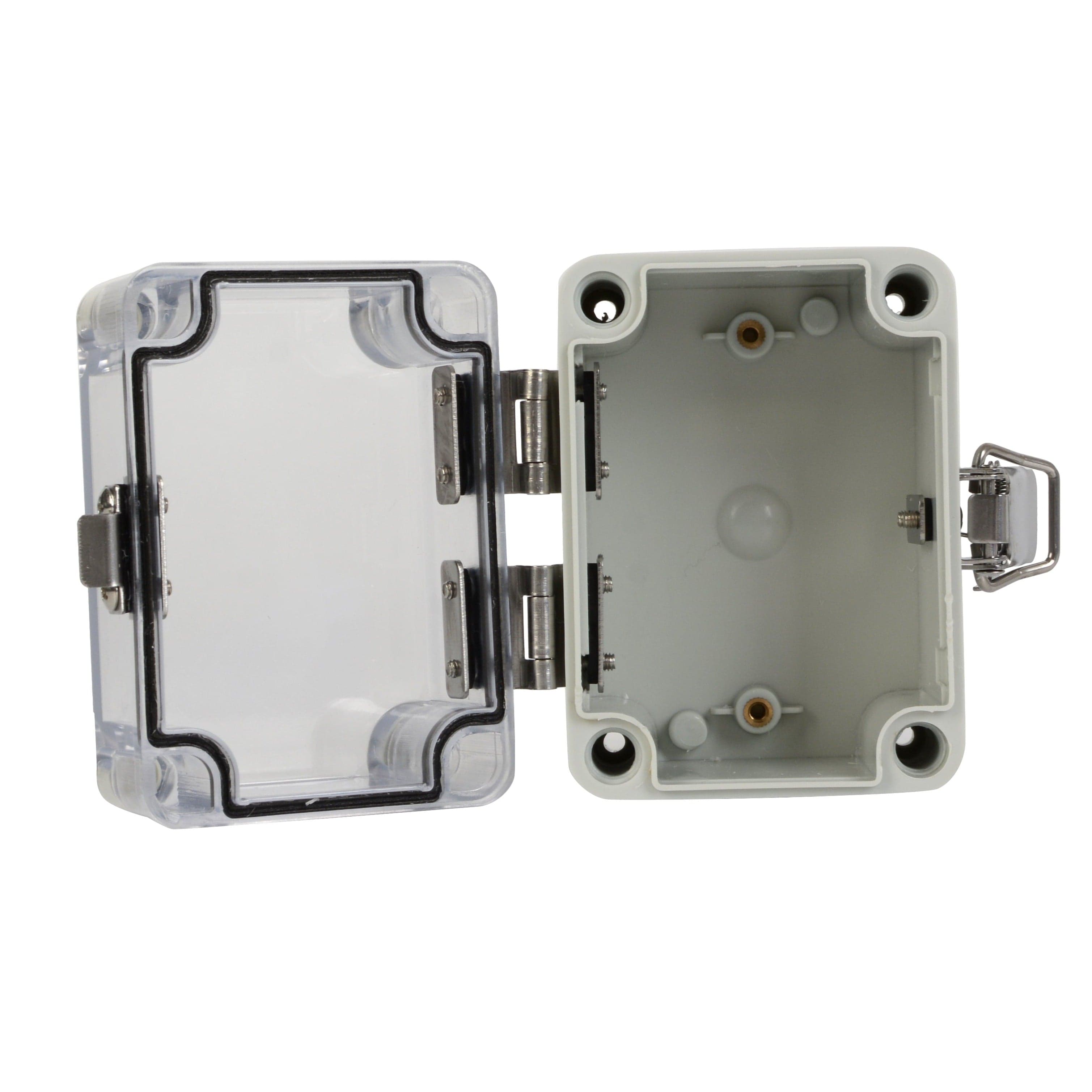 Twin Eagle Imports Junction Box ABS IP66 Clear Lid Hinge Junction Box 80 x 110 x 85mm