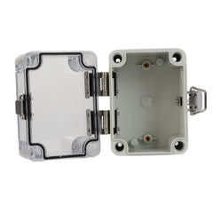 Twin Eagle Imports Junction Box ABS IP66 Clear Lid Hinge Junction Box 80 x 110 x 85mm